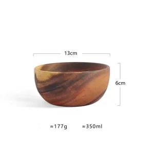 Elegant Wooden Tableware Serving Bowl